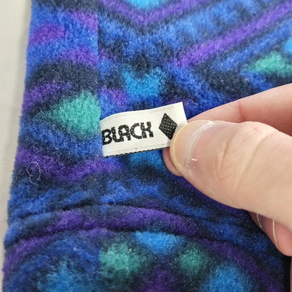 Vintage Black Diamond Adults Fleece Neck Warmer One Size Aztec Blue Ski Snow